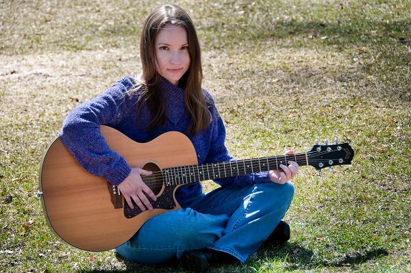 Julie Kaylin playing guitar photo